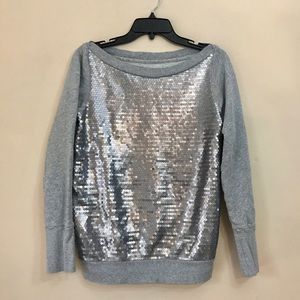 Ann Taylor Loft Women's Silver Sweater Size M